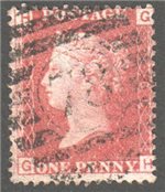 Great Britain Scott 33 Used Plate 81 - GH